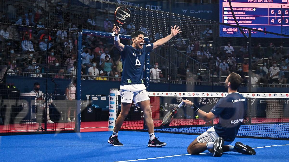 Luciano Capra y Maxi Sánchez celebran su pase a la final