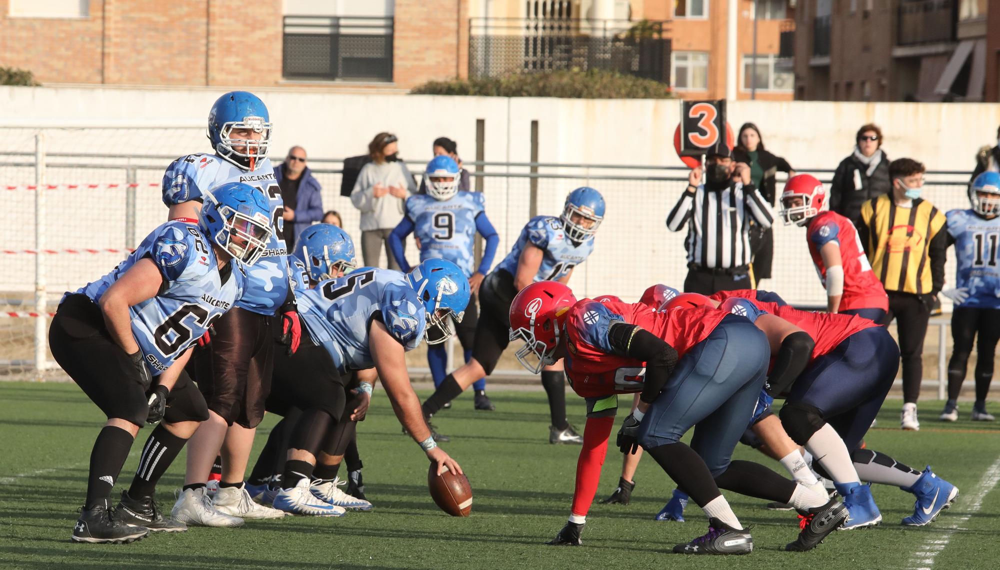 Valencia Giants contra Alicante Sharks de LNFA Serie B