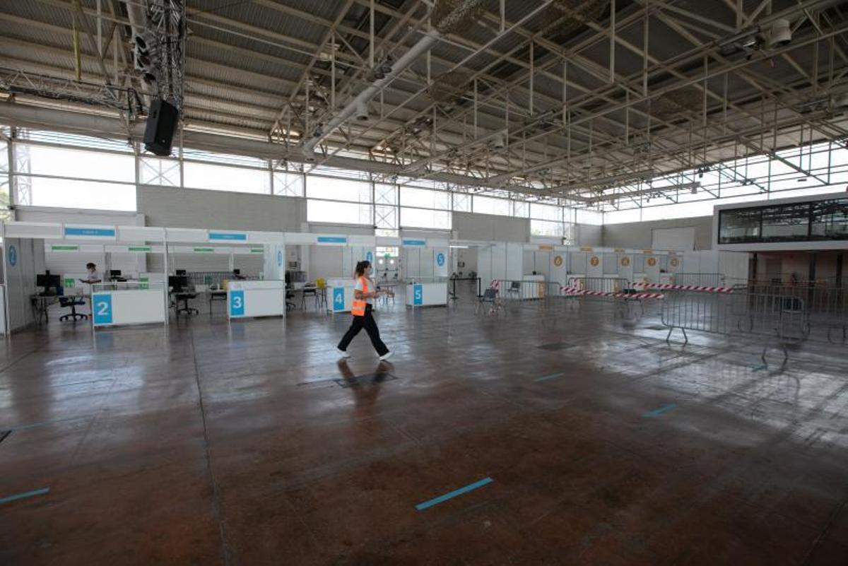 Imagen, ayer a mediodía, del Recinto Ferial de Eivissa.