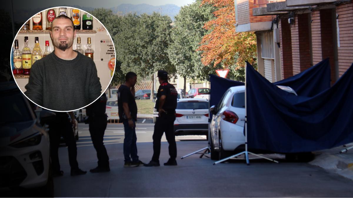 Imagen de archivo de Carles Vilajosana, entrevistado por Regió7, el año 2010 y una foto del dispotivo policial de este martes