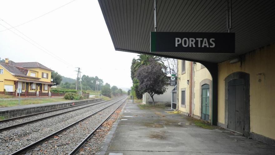 Estación de Renfe de Portas. // I. Abella