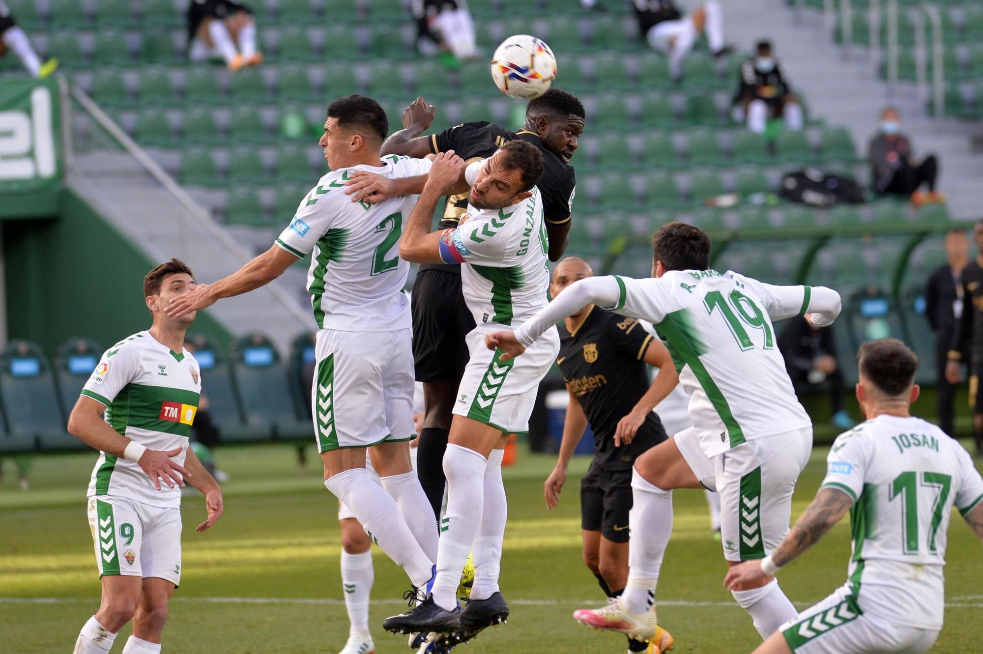 Las imágenes del Elche CF - CF Barcelona