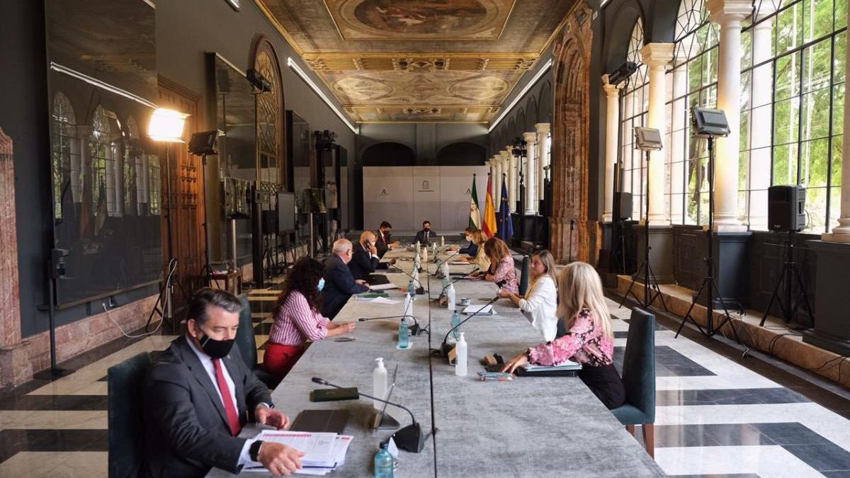 Vista de la reunión del Consejo de Gobierno de este martes.