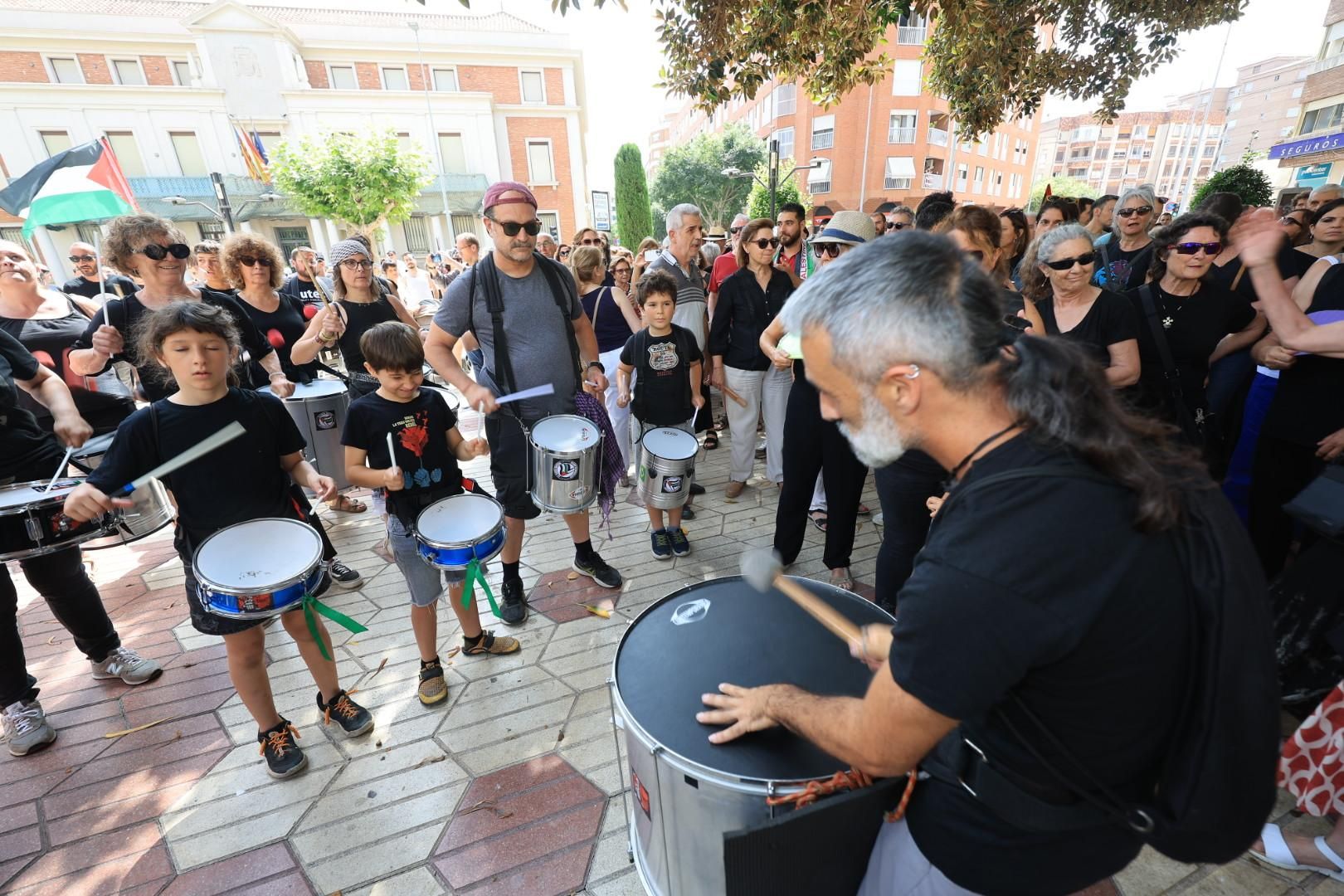 Manifestación a favor del pueblo palestino y la paz en Castellón