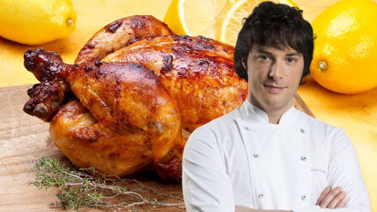 Esta es la receta de Jordi Cruz para preparar un pollo asado jugoso