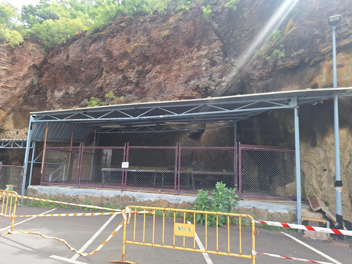 Obras en la carretera de El Rosarito, en Valle Tabares.