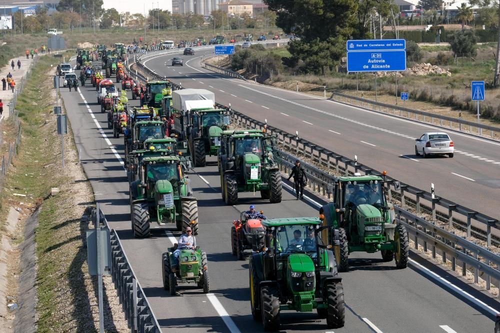 Tractorada en defensa del campo alicantino