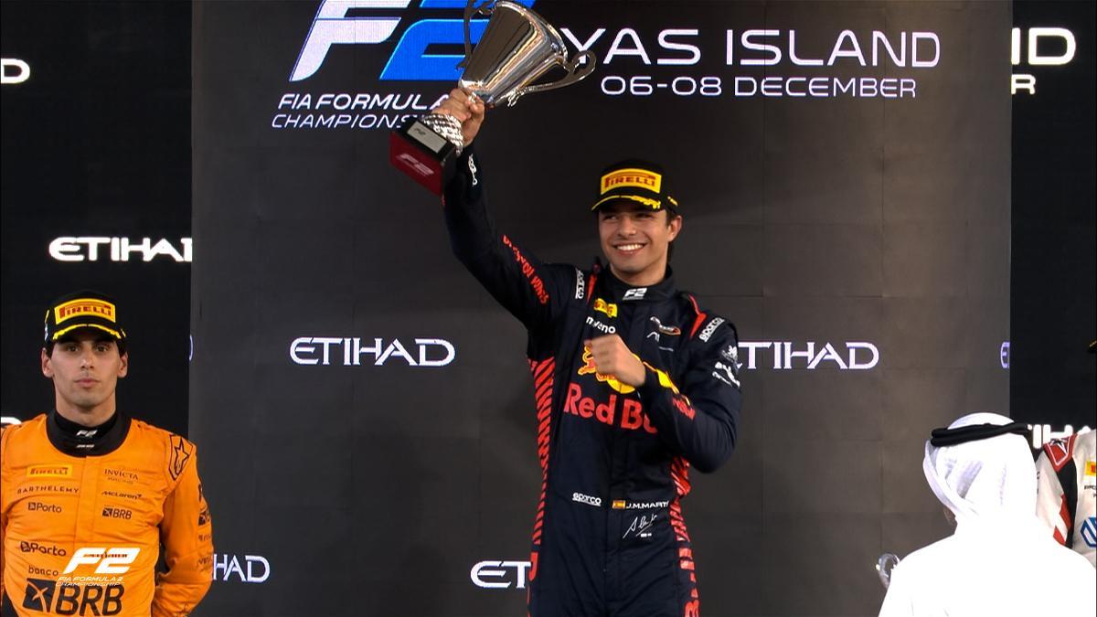 Pepe Martí gana la sprint de F2 en Abu Dhabi