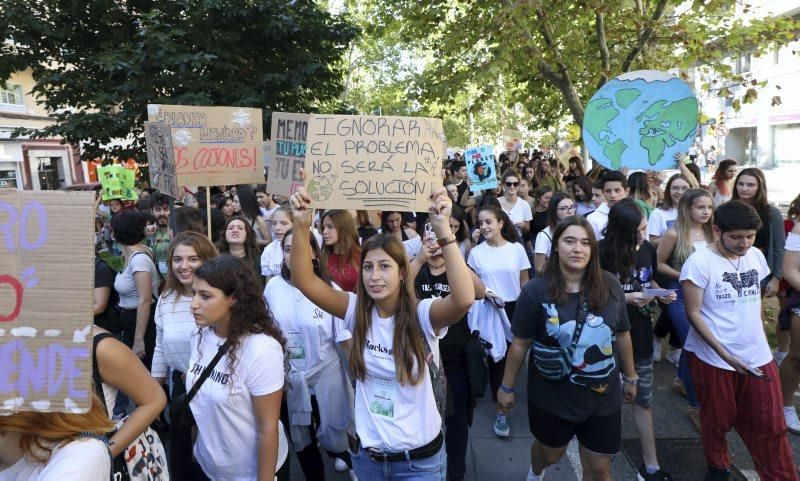 Manifestación por el clima en Zaragoza