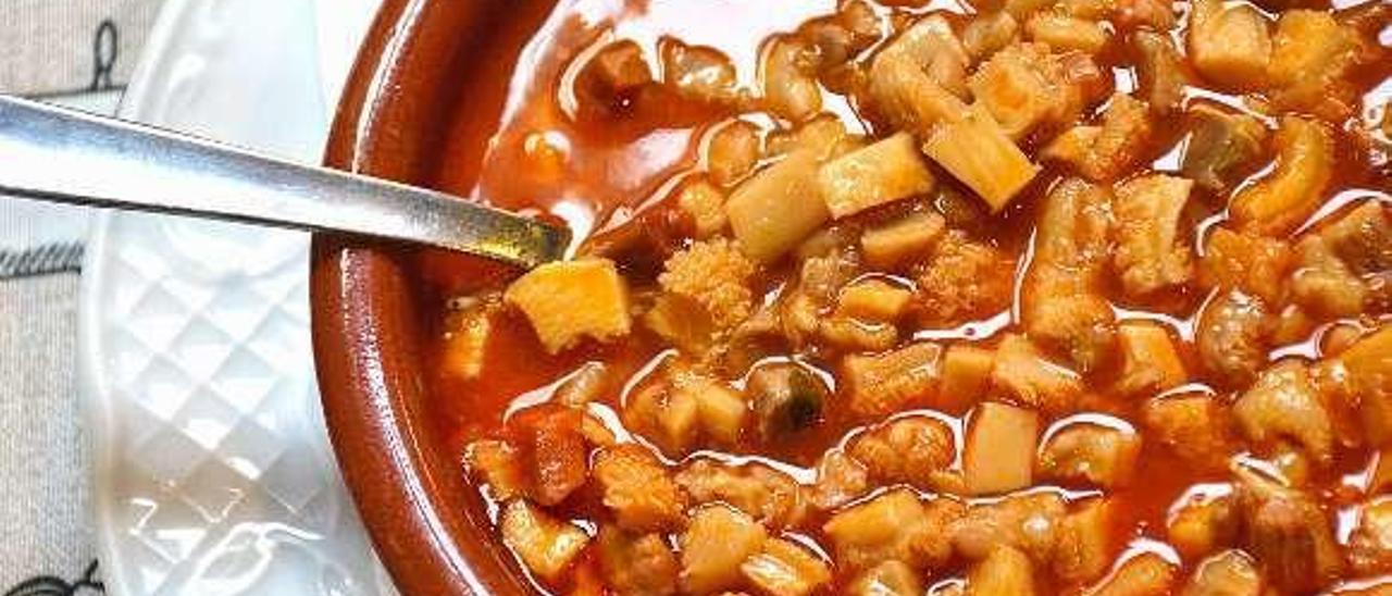 Callos, una de las especialidades de la cocina de El Rincón de Noelia.