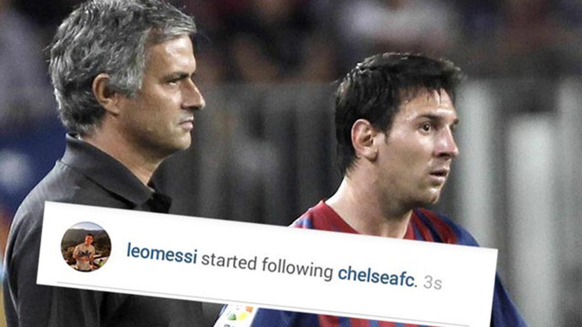 Messi empezó a seguir al Chelsea en Instagram