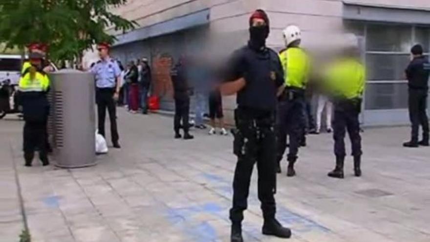 Redada policial en Barcelona