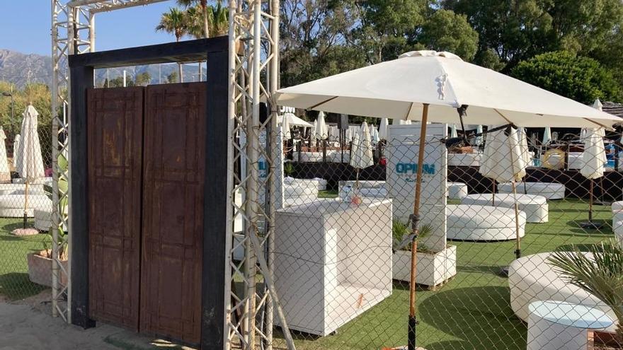 Terraza de la discoteca Opium Beach Club de Marbella