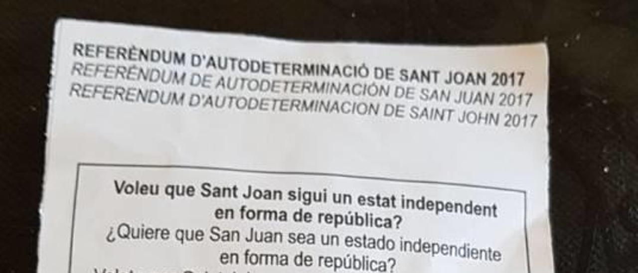 Papeletas para un Sant Joan &#039;indepe&#039;