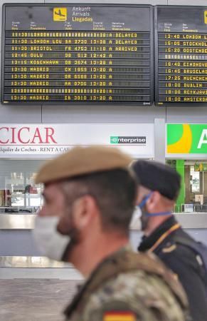 Situación en el aeropuerto de Tenerife Sur.