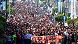 Primera huelga del metal en 14 años: más de mil trabajadores se manifiestan por el centro de Vigo