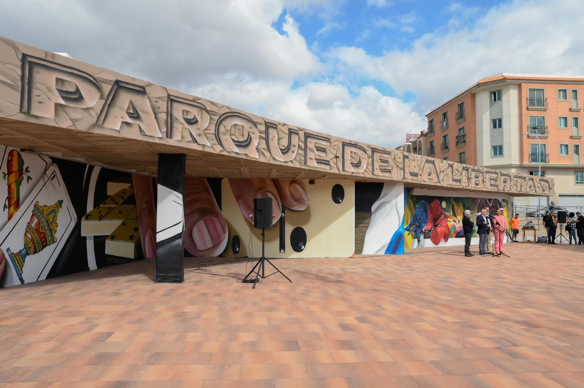 Presentación de la rehabilitación del Parque de La Libertad de Vecindario