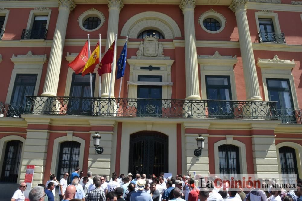 Protesta de taxis en Murcia