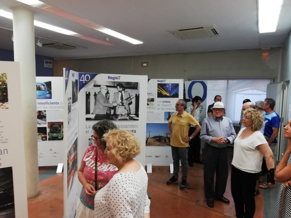 Exposició commemorativa dels 40 anys de Regió7 a Berga