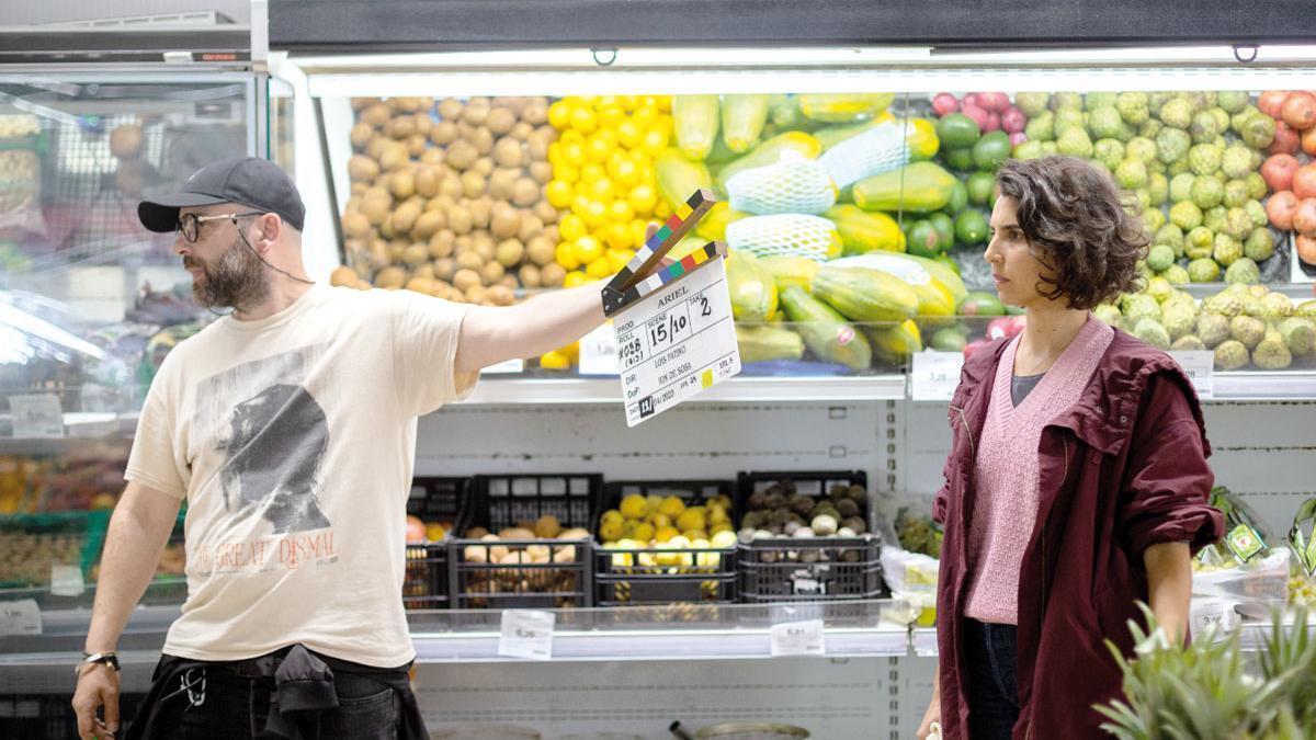 Un momento del rodaje de Ariel, la nueva película de Lois Patiño.