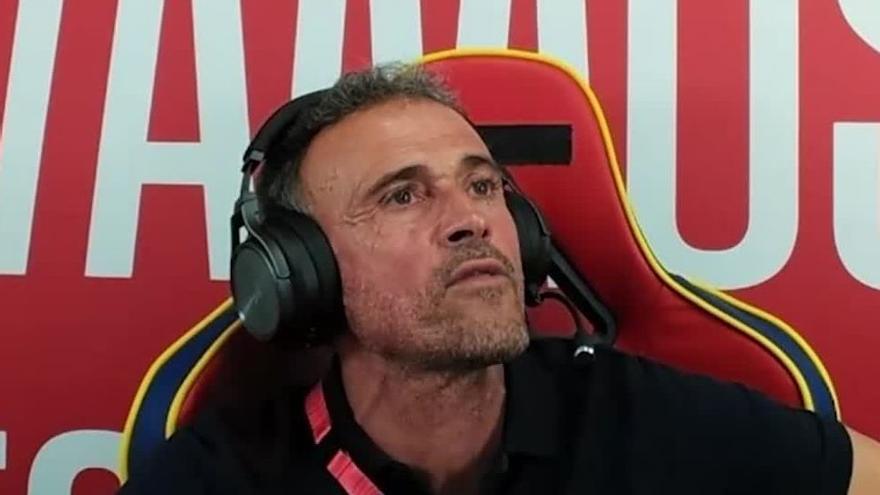 Luis Enrique, durante su último &#039;streaming&#039;.