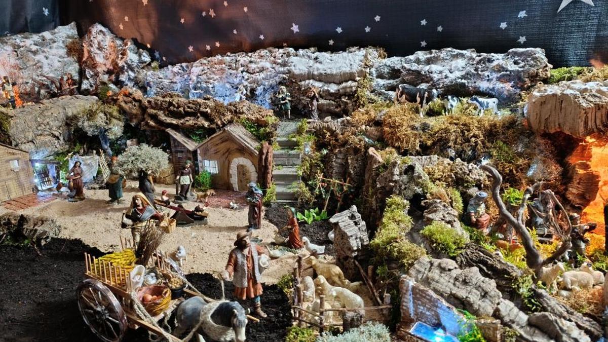 El pessebre guanyador del concurs popular.