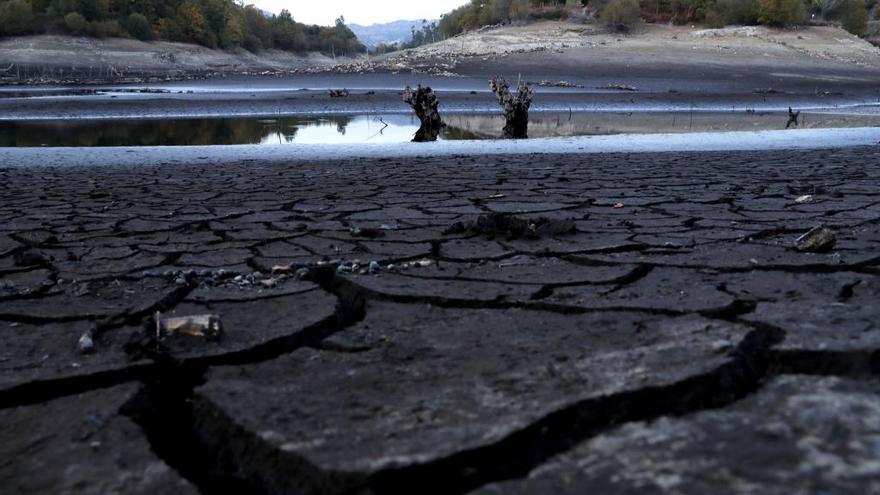 Estado del embalse de Eiras. // José Lores