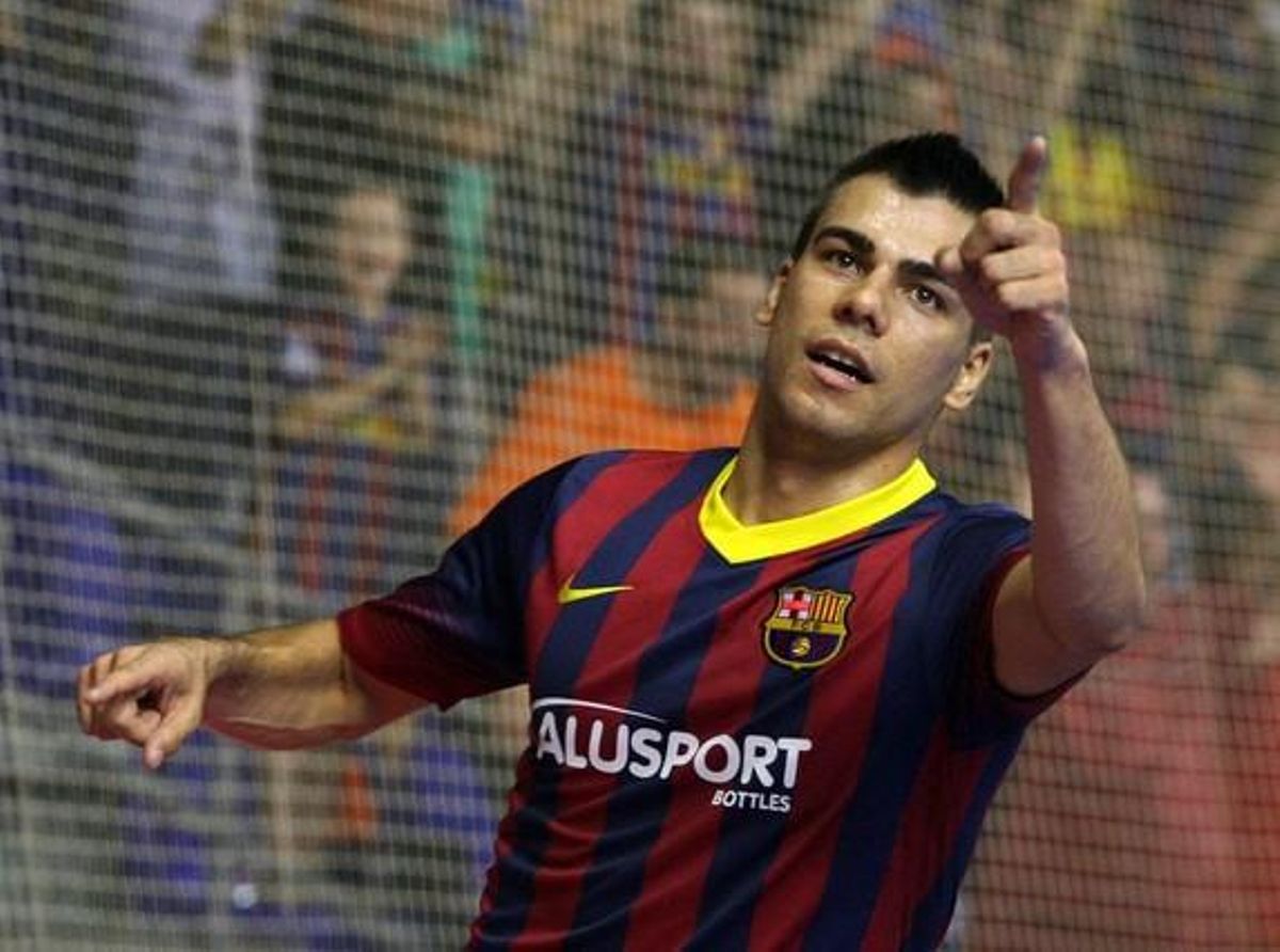 Sergio Lozano, jugador del Barça de futbol sala. Sergio Lozano, jugador del Barça de futbol sala.