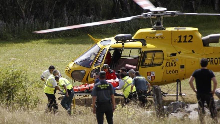Tres guardias civiles mueren en León en un rescate aéreo