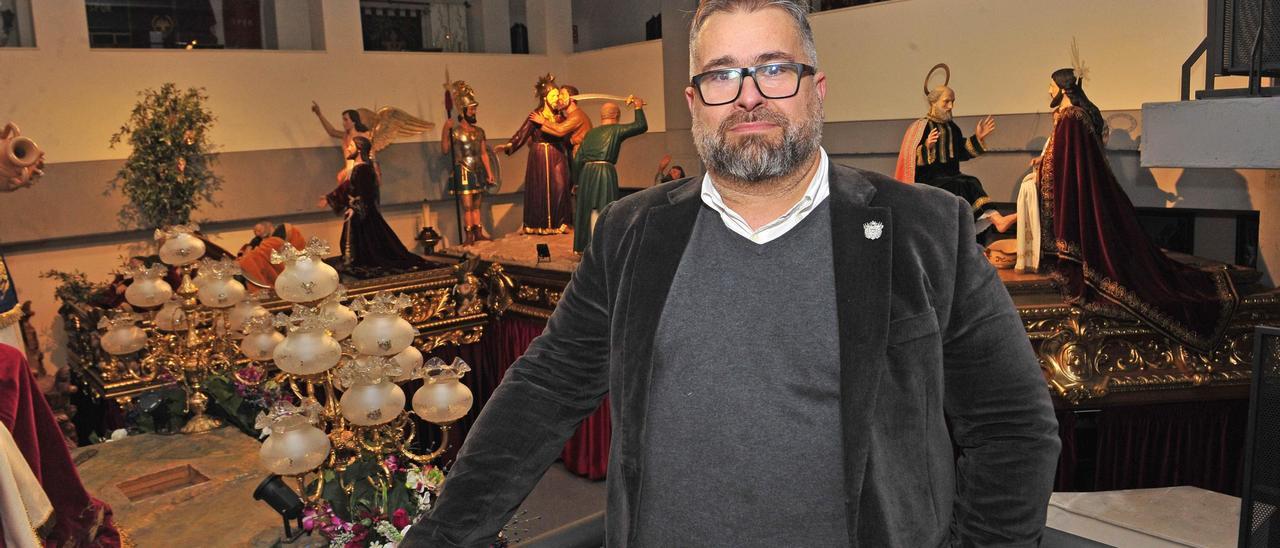 Mario Ruiz momentos antes de la entrevista en el Museo de la Semana Santa hace unos días.  | MATÍAS SEGARRA