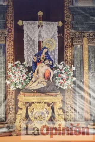 Viernes de dolores: Aplausos y salves a la patrona en Cartagena durante el confinamiento