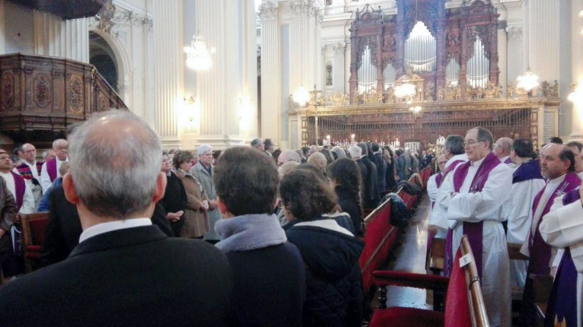 Funeral de Elías Yanez en la Basílica del Pilar