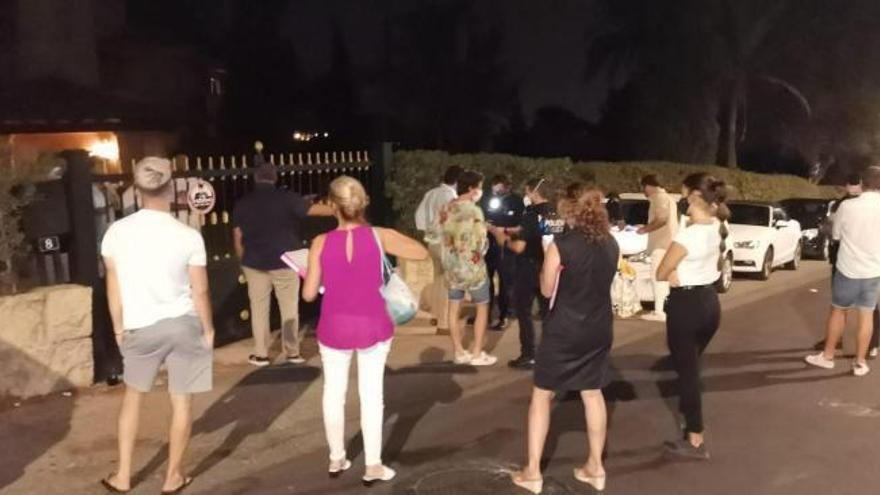 Illegale Feier in Son Vida: Partygäste forderten Pizzas und Ensaimadas von Polizei-Beamten
