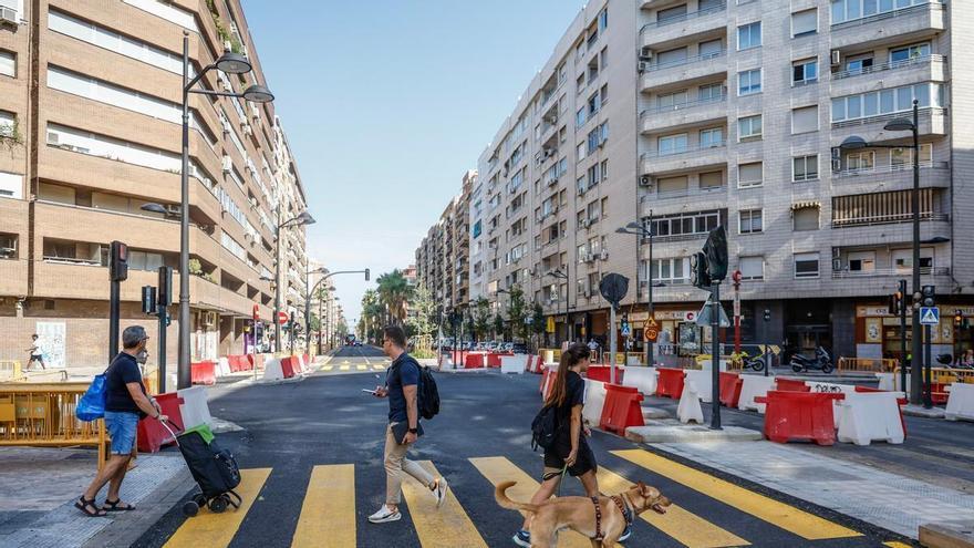 El tráfico se abre en Giorgeta, pese a que las obras siguen presentes