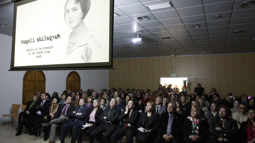 El salón de plenos de Sant Josep el día en que se declaró a Margalida ‘Llogat’ hija ilustre, en 2011. | M.C.