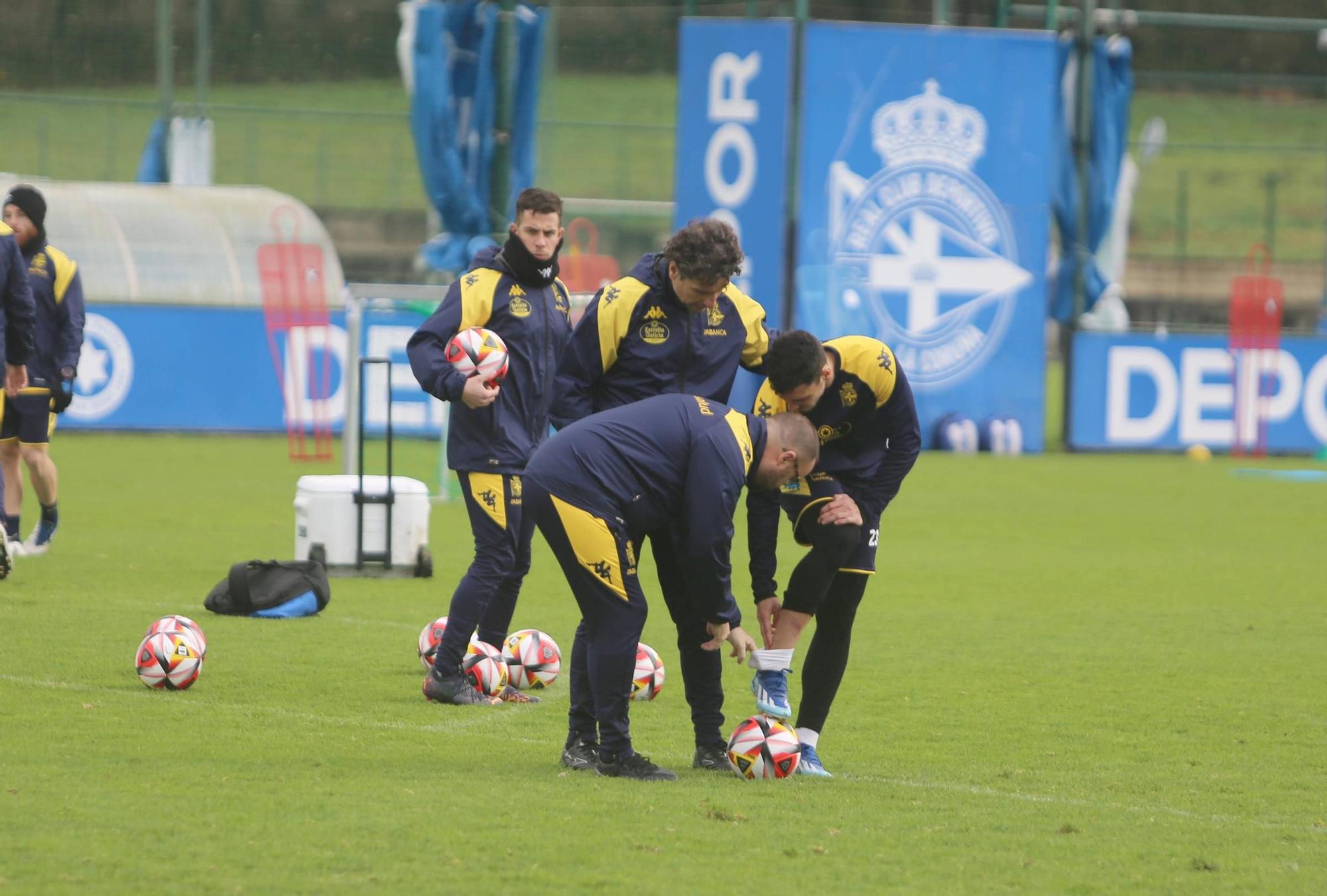 El Dépor prepara en Abegondo el partido contra la SD Ponferradina