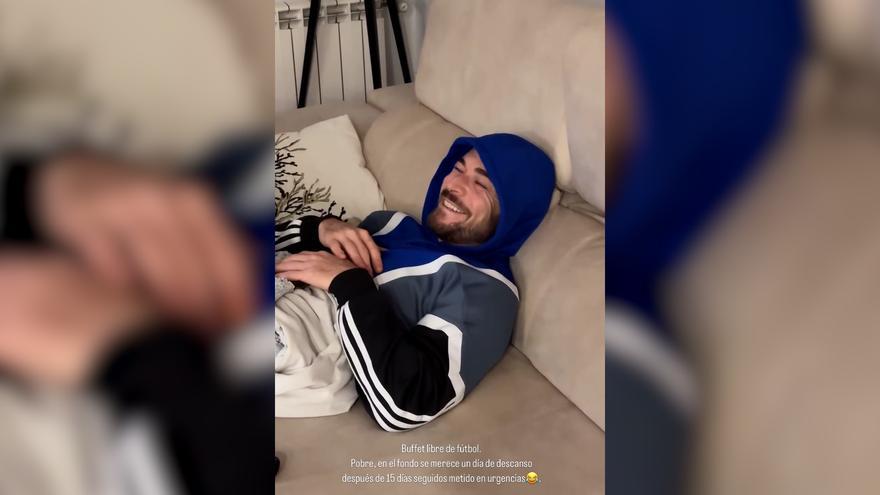 El novio de Marta Peñate descansa en su casa tras pasar 15 días seguidos en Urgencias