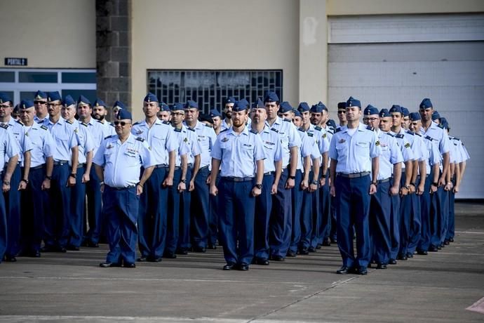 CANARIAS Y ECONOMIA 18-01-2019 BASE AEREA DE GANDO. TELDE-INGENIO. Ejército del Aire. Bienvenida del escuadrón del 10ª contingente del destacamento rappa en Sigonella.  FOTOS: JUAN CASTRO