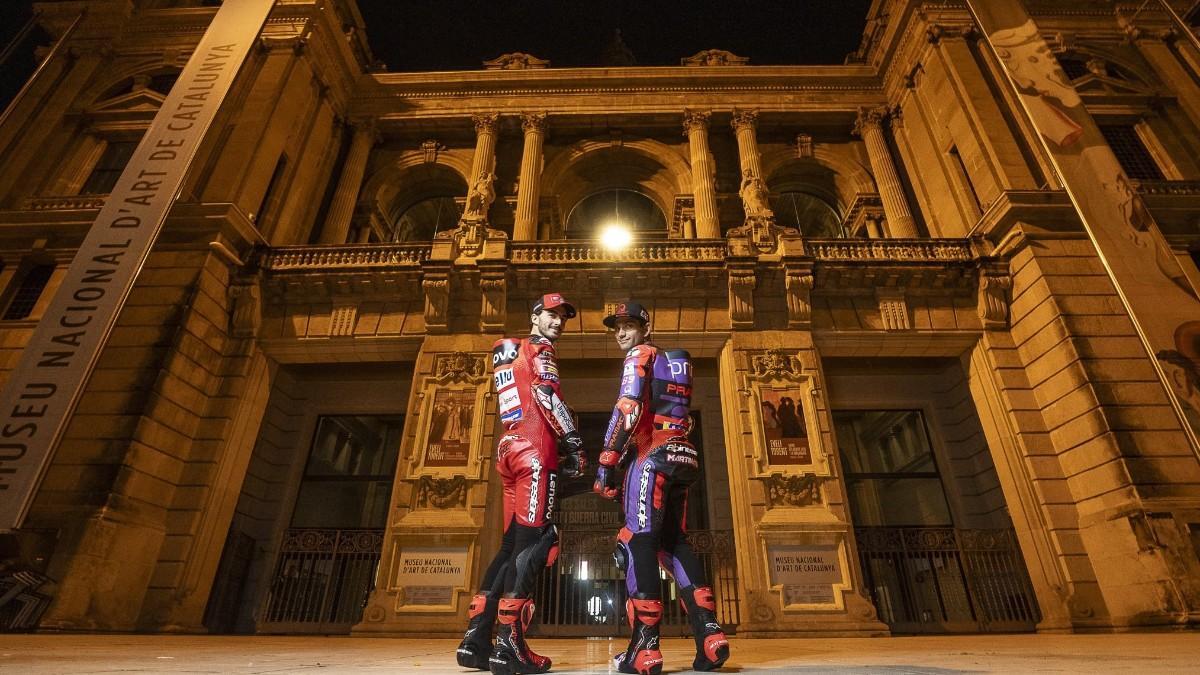 Martín y Bagnaia, en Barcelona