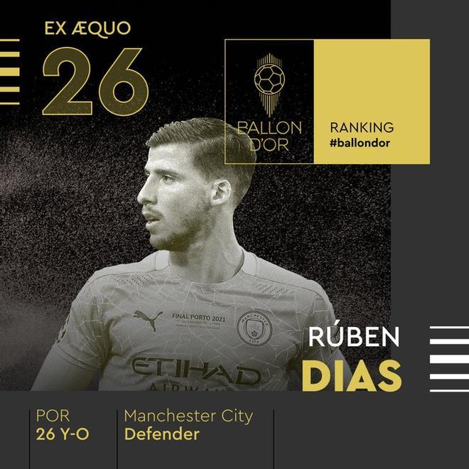 26 - Rúben Dias (Balón de Oro)