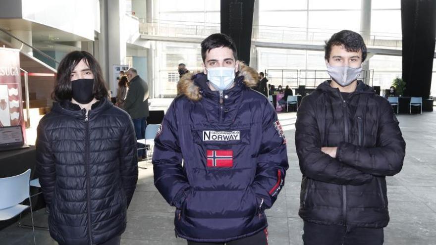 Víctor, Luis y Alberto, alumnos del CPR Mariano