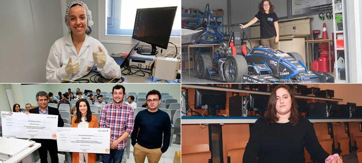 Carmen Misa, María Couso, Carlota Sánchez y Lucía López