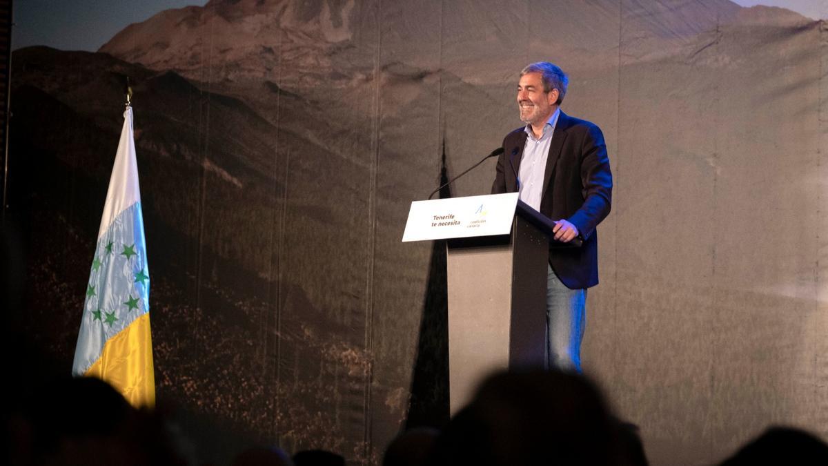 Fernando Clavijo durante su intervención