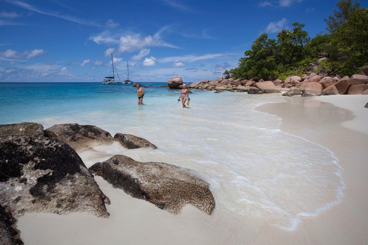 Playa de Anse Lazio, en Praslin