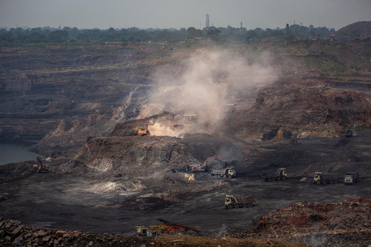 Mina de carbón en India