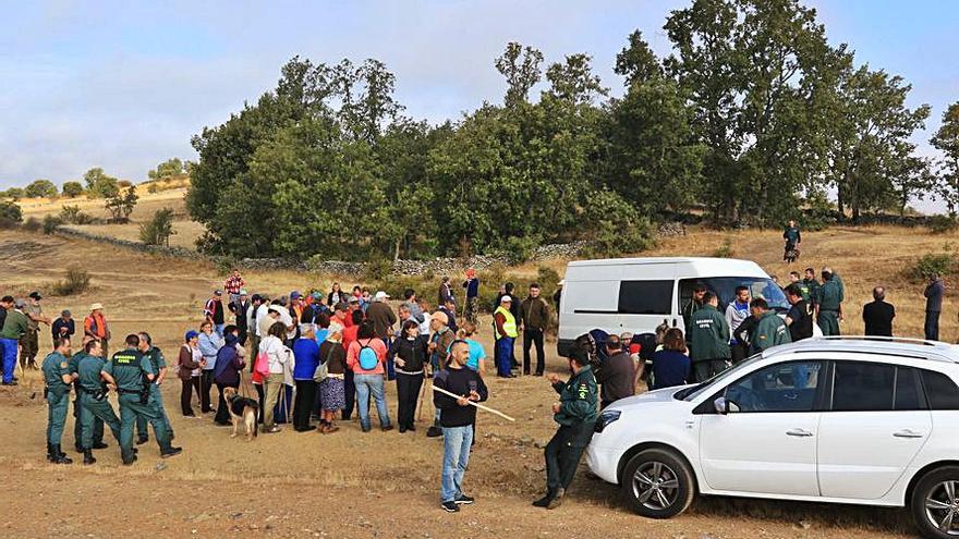 Labores de búsqueda en Gallegos del Campo. | José Luis Fernández