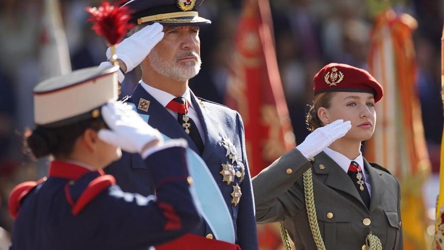 El gran debut de la princesa Leonor en el desfile de las fuerzas armadas