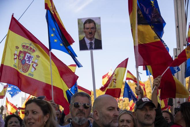 Concentración contra la amnistía en Málaga