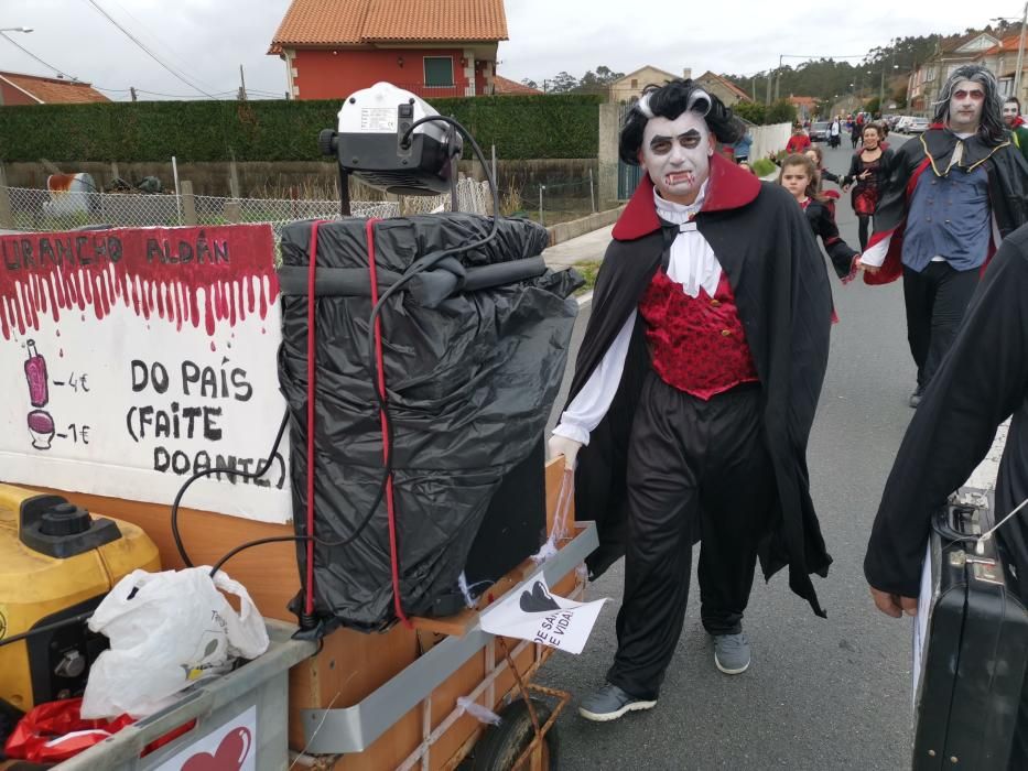 Moaña, Aldán y Bueu dicen adiós a sus carnavales con altas dosis de humor y originalidad.