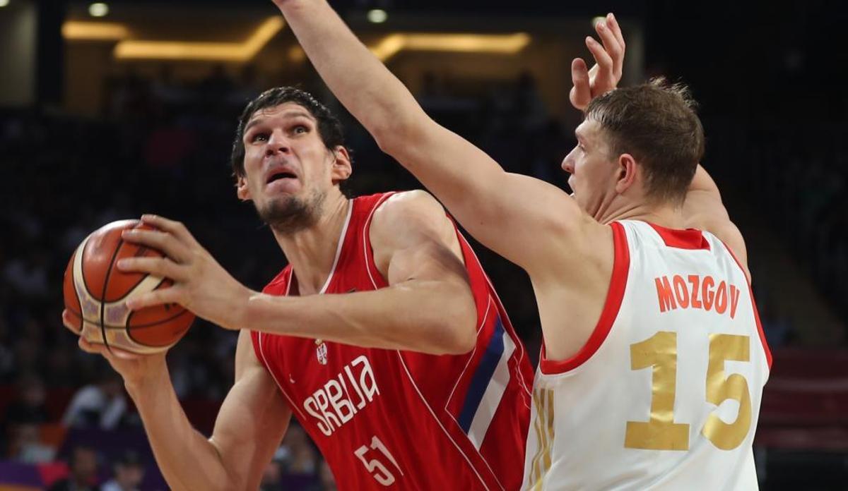 Marjanovic, en una acción del Rusia-Serbia.